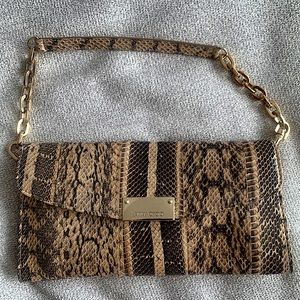 Jimmy Choo Python clutch bag